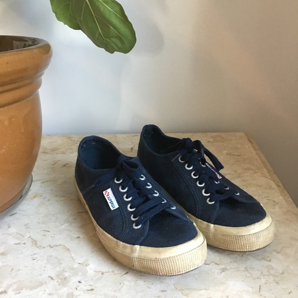 navy superga shoes